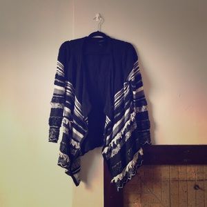 Black and white cardigan